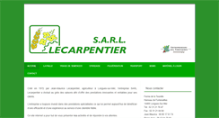 Desktop Screenshot of etalecarpentier.com